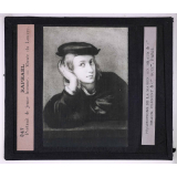 La Peinture au musée du Louvre. Raphaël. Portrait de jeune homme.