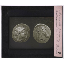 Monnaies et médailles. Médaille grecque, Carthaginois en Sicile, Panorme.