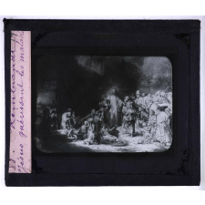 Rembrandt. Jésus guérissant les malades.