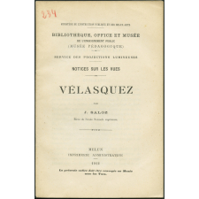 Vélasquez. Notices sur les vues.
