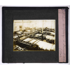 Le Tissage (premiers éléments). Atelier de parage à Armentières (Nord).