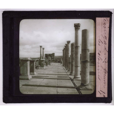L'Afrique romaine. Timgad. Le forum, les colonnes.