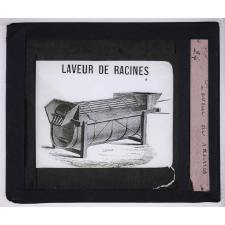 Machines agricoles. Laveur de racines.