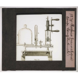 Le Gaz. Machine pneumatique. Coupe longitudinale.