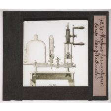 Le Gaz. Machine pneumatique. Coupe longitudinale.