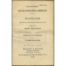 Sports et jeux sportifs. Notices sur les vues.