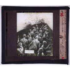 Guerre des Boërs. Soldats anglais combattant à l'intérieur d'un train blindé.