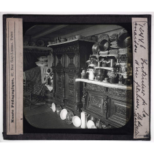 Hollande. Intérieur de la maison d'un pêcheur de Marken.