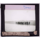 Le Front belge, les dunes, l'Yser. Patrouille de zouaves dans les dunes.