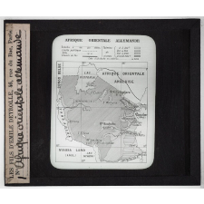 L'Afrique orientale allemande. Carte.