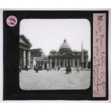 Art Italien. Rome Palatin. Vue gle de la place St Pierre, colonnade et Basilique.