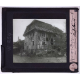 En Alsace reconquise. Février 1917. Largitzen. Maison en ruines. Ambulances.