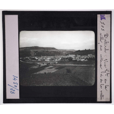 Luxembourg. Diekirch : vue gle de la ville des coteaux et de la vallée.