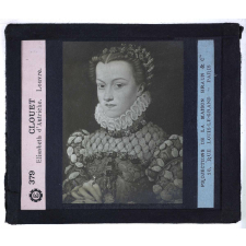 Le Costume au Moyen Age et à la Renaissance. Clouet. Elisabeth d'Autriche. Louvre.