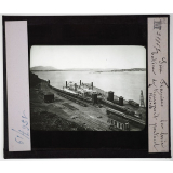 Etats-Unis Ouest. San Francisco la baie bateau de transport portant 4 trains.