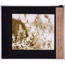 L'Armée à l'époque du moyen âge. Attaque d'un camp 15°siècle.