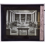 La Vie privée des Romains. Péristyle romain. Maison des Vettii, état actuel. Pompéi. 
