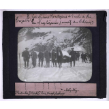 Le Ski. Les officiers norvégiens et l'école de ski au refuge Cézanne (massif du Pelvoux).