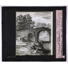 Fables de La Fontaine. 1ere partie. L'âne chargé d'éponges et l'âne chargé de sel.
