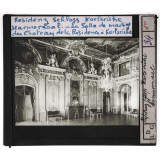 Bade. Residenz Schloss Karlsruhe Marmorsaal. La Salle de marbre du Château de la Résidence à Karlsruhe.