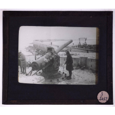 La Belgique en 1918. Un canon. 