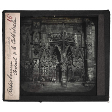 La Bavière. Ratisbonne. Portail de la Cathédrale.