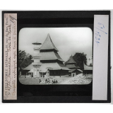Sumatra. Fort de Kock. Chapelle indigène avec tour à prières.