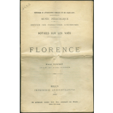 Florence. Notices sur les vues.