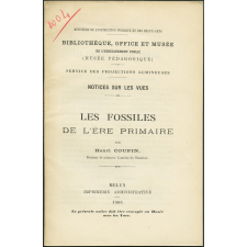 Les Fossiles de l'ère primaire. Notices sur les vues.