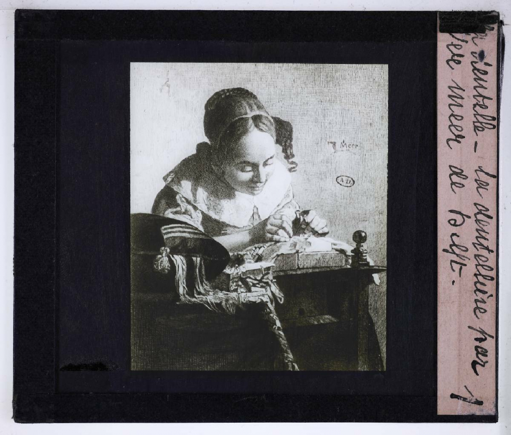 La Dentelle. La dentellière, par Ver Meer de Delft.