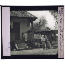 La Roumanie. Maisons de paysans.