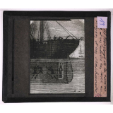 Cloche à plongeur et scaphandre. Nettoyage de la carène d'un navire en mer au moyen d'un scaphandre.