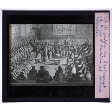 Établissement de la monarchie absolue d'Henri IV à Louis XVI. Lit de justice du Parlement oü Anne d'Autriche est déclarée régente.