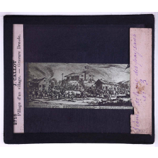 Scènes de la vie des paysans. J. Callot. Pillage d'un village. Gravure Dresde.