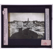 La Fortification à travers les âges. Strasbourg après le bombardement, le faubourg des Pierres.