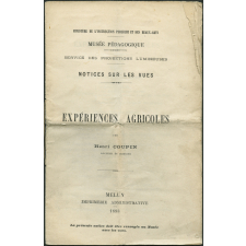 Expériences agricoles. Notices sur les vues.