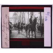 La Belgique en 1918. Gand, arrivée des souverains.
