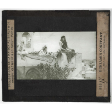 Colonies Dahomey. Benjamin Constant - Le soir sur les terrasses.