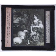 Les Lettres au XVIIe siècle. École Française XVIIIe siècle. Madame Deshoulières. Chantilly.