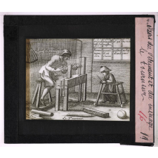 Les Métiers du vêtement et du ménage. Le tourneur.