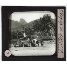 Tahiti. Paysage du district d'Afareaitu.