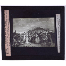 Les Etats généraux et la Constituante. Coessin de la Fosse - Louis XVI visitant les Parisiens travaillant aux préparatifs des fêtes de la Fédération.
