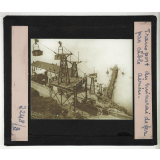 Fabrication de la fonte. Transport du minerai de fer par câble aérien.