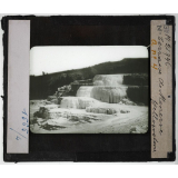 Etats-Unis. Région des montagnes Rocheuses. Terrasse de Minerve. Yellowstone.
