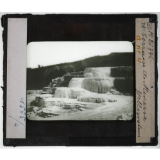 Etats-Unis. Région des montagnes Rocheuses. Terrasse de Minerve. Yellowstone.