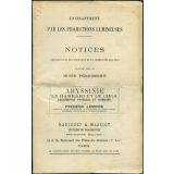 Abyssinie. Le Harrari et le Choa. Géographie physique et humaine. Notices sur les vues.