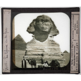 Egypte. Le Sphinx vu de face.