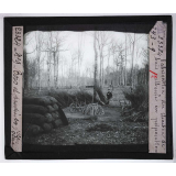 Le Bois et les produits de la forêt, industries forestières. Fabrication du charbon de bois. Meule en préparation.