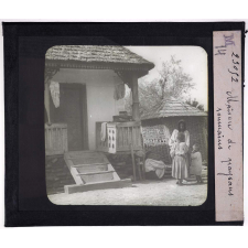 Roumanie. Maison de paysans roumains.