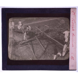 Les Travaux du génie dans un régiment de sapeurs mineurs. I. Fascinages, passerelles, ponts. Passerelle terminée.